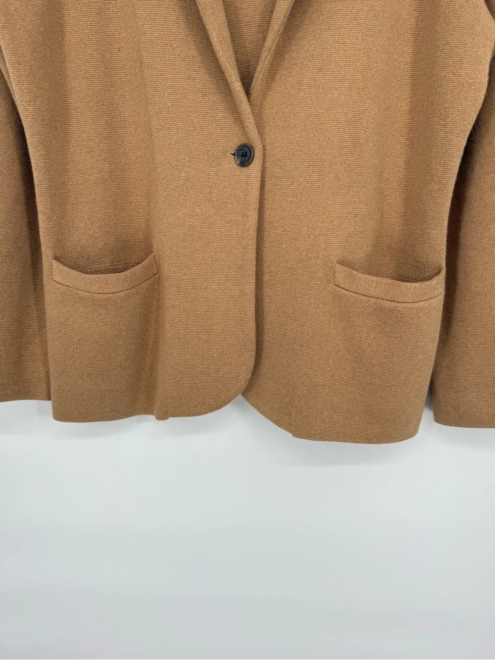 J.Crew Sweater Blazer Petite‎ Large Knit Jacket Cotton Minimalist Preppy Chic